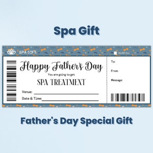 Buono regalo per la festa del papà, biglietto per trattamenti termali, regalo significativo per il papà dai bambini, regali per il nonno dai nipoti, regalo per il patrigno
