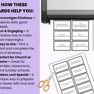 40 Day Random Acts of Kindness for Lent Activities for Kids, Catholic ...