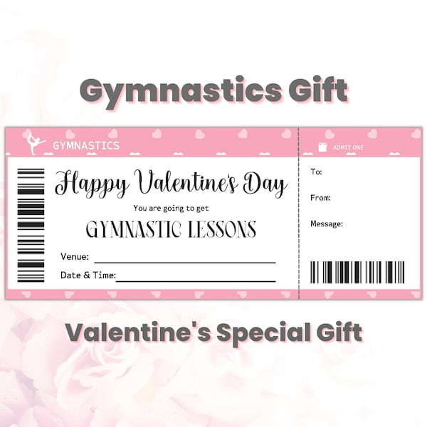 Gymnastics Gift Certificate 60+ Gift Ideas for 2024