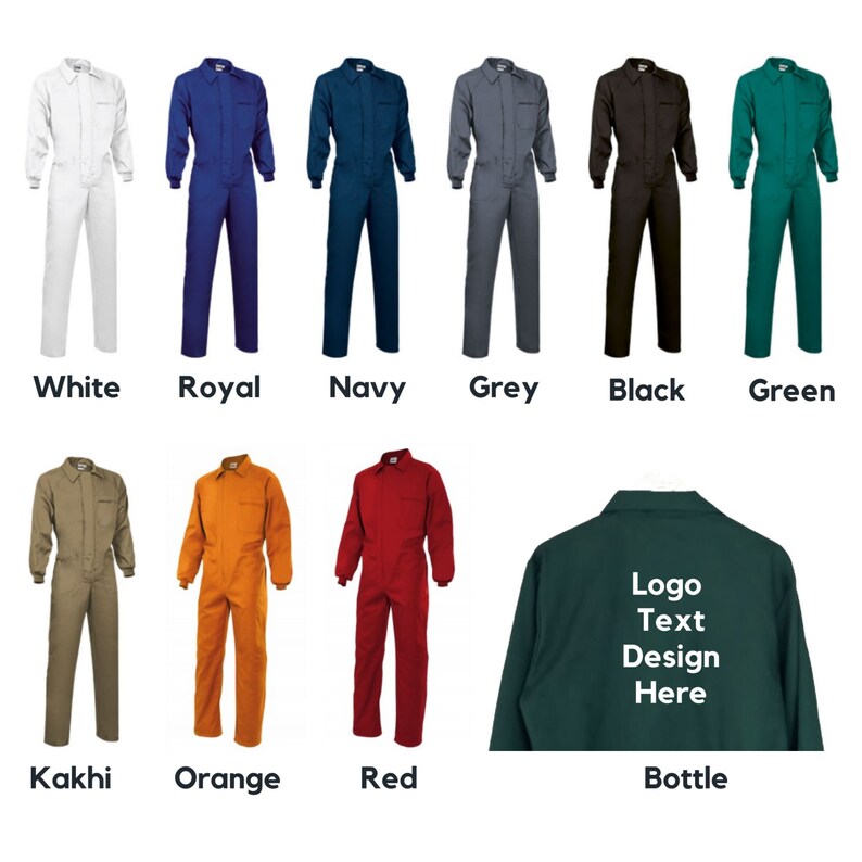 Custom Work Coverall Personalized Overalls & Coveralls Etsy