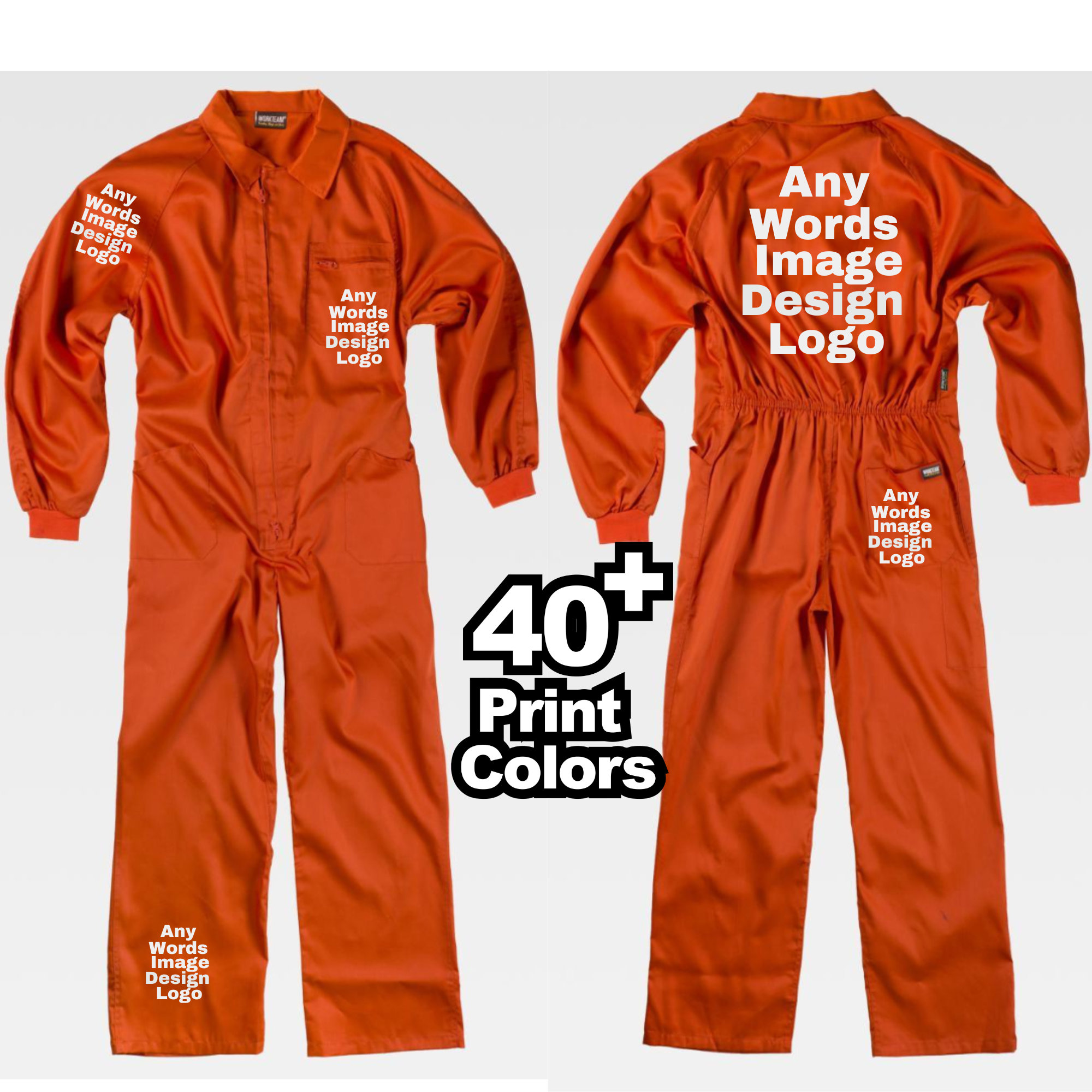 Men's Prison Orange Jumpsuit