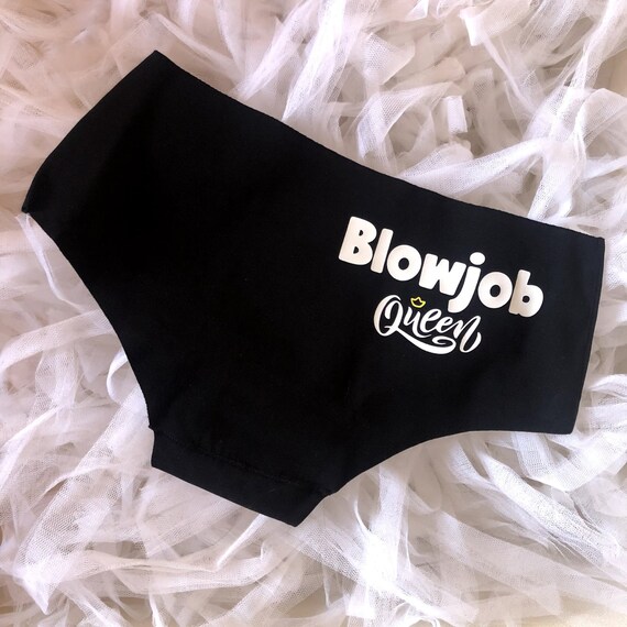 Blowjob Queen Panties Horny Hot Wife Undies Fetish Lingeries | Etsy