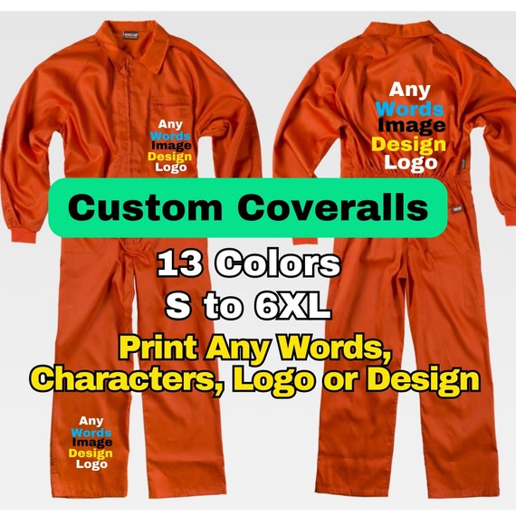Mono de trabajo naranja personalizado monos personalizados monos de mujer mono de jardin para hombre traje de caldera Diseno unisex mono cosplay Etsy Mexico