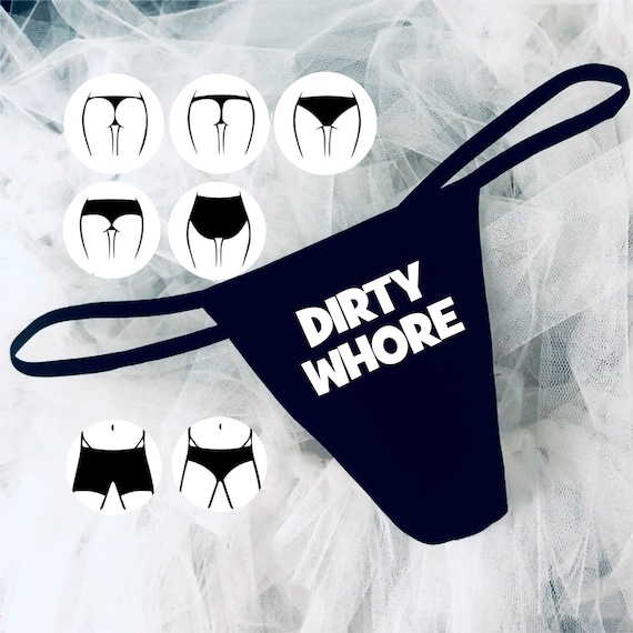 Dirty Whore Panties, Custom Sassy Underwear, Whore Clothing, Personalized  Panties S to XXL -  Canada