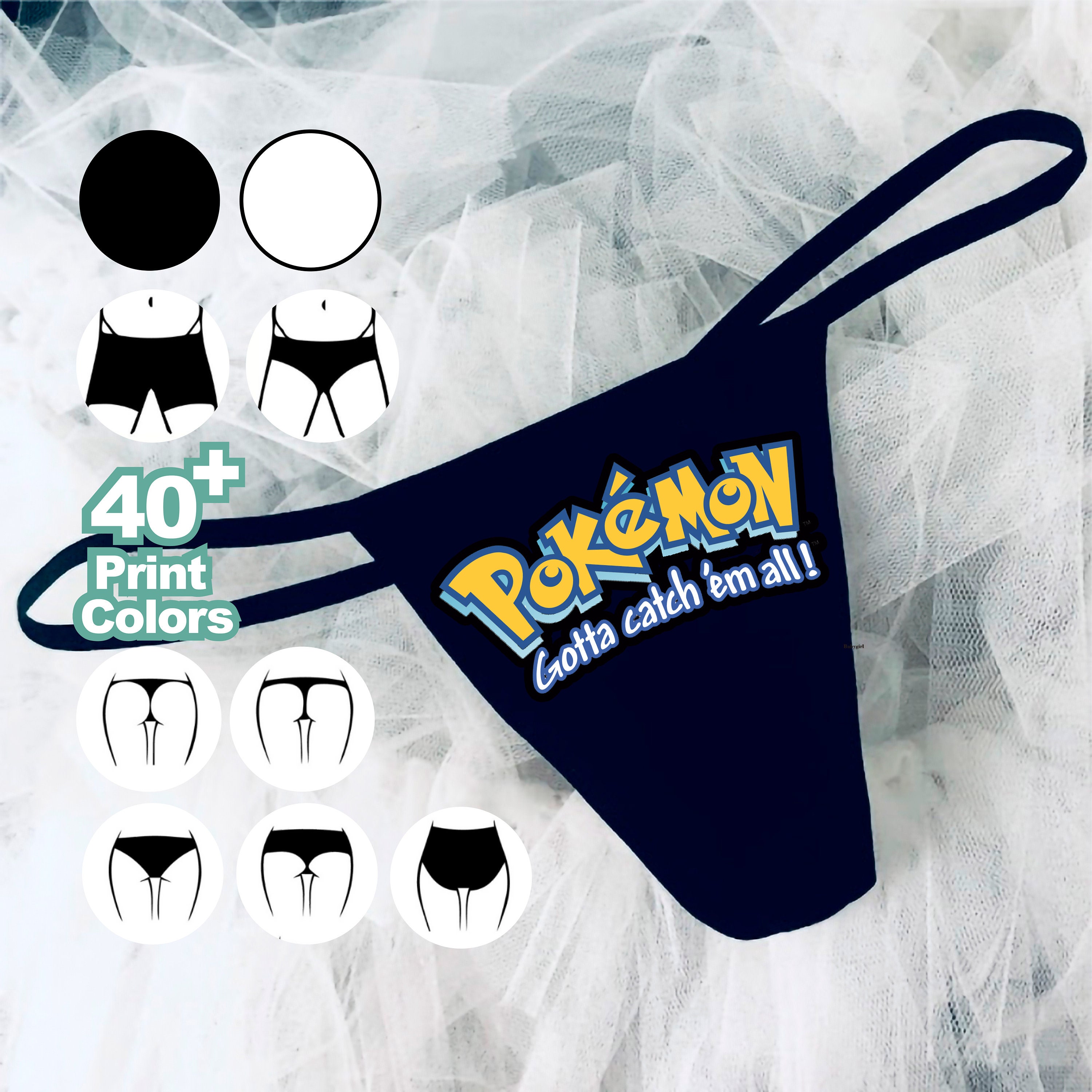 Anime Pikachu Print Underwear Set 