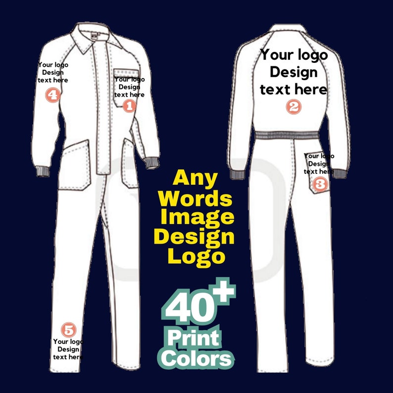 Custom Work Coverall, Personalized Overalls & Coveralls, Women's ...
