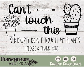 Can't Touch This SVG - サボテン SVG - サボテン PDF - Cricut ファイル - Boho SVG - 印刷可能なサボテンアート - デジタルダウンロード