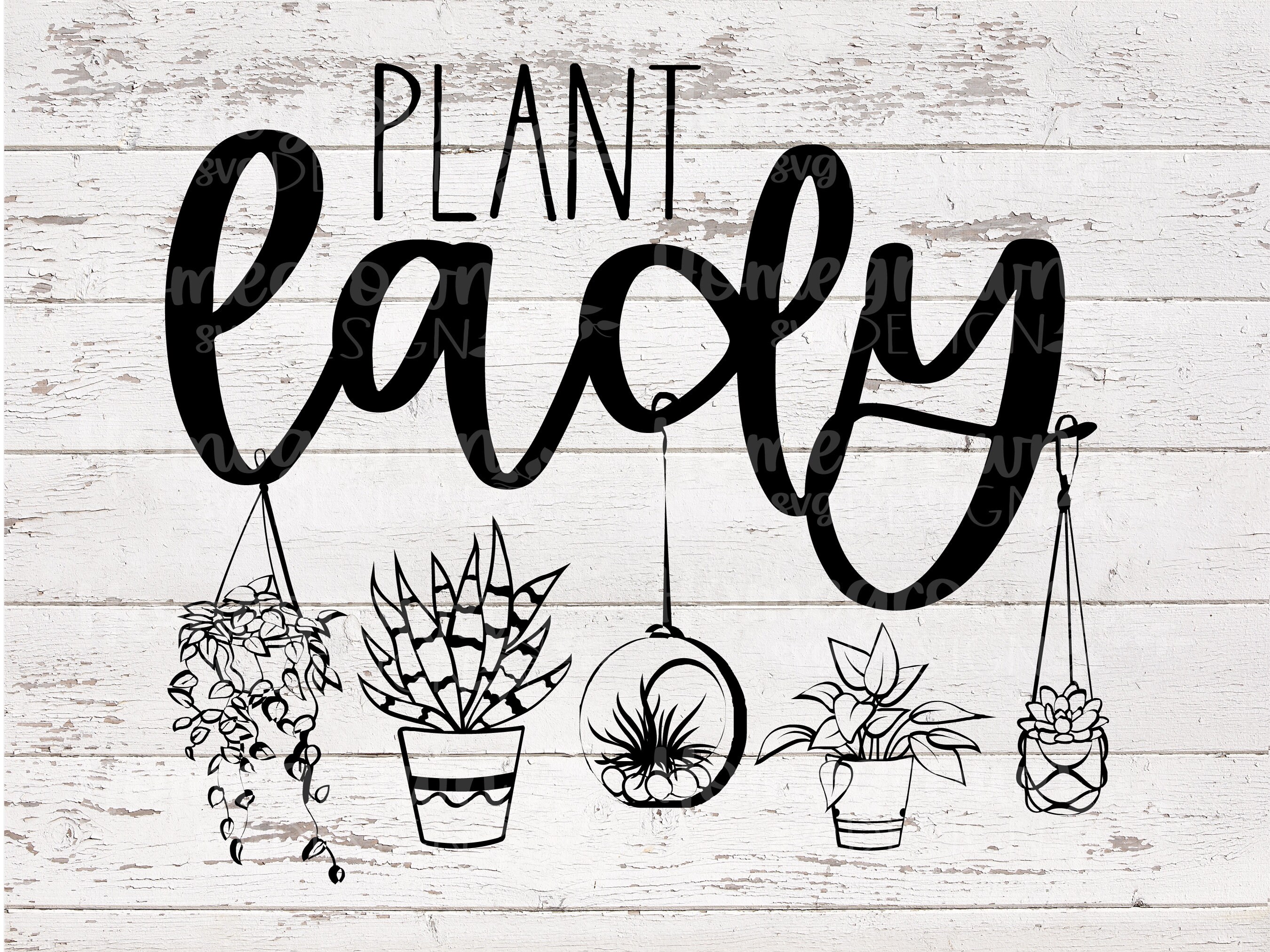 Plant Lady SVG Plant Lover PNG Plant Lady Cut File Plant Lady Vector