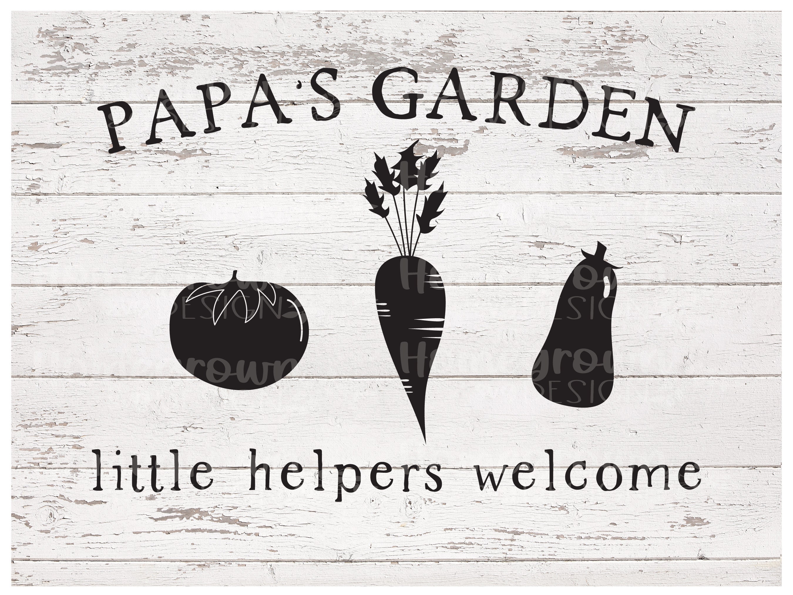Papa’s Garden SVG Father’s Day SVG Garden Sign - Etsy