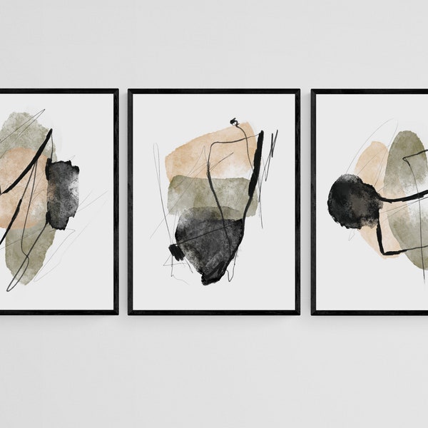 Green Gallery Wall Set Etsy