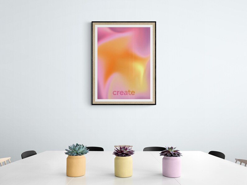 Create Aura Poster Inspirational Poster Motivational Wall - Etsy