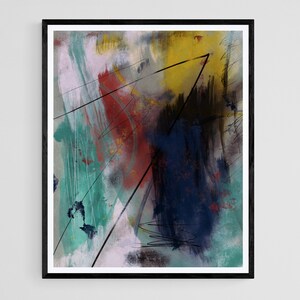 Abstract Printable Wall Art Painting, Downloadable Art Colorful Abstract Print, Modern Painting Contemporary, Color Pop Wall Art, Digital