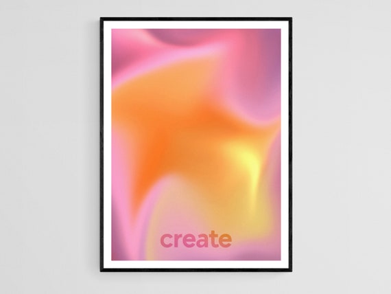 Create Aura Poster Inspirational Poster Motivational Wall - Etsy