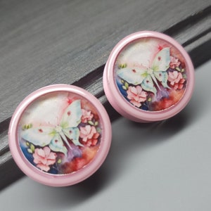 Luna Moth - Plug Gauges Earrings (Pair)