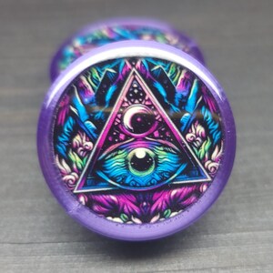 Eye of the Mystic - Plugs Gauges Earrings (Pair)