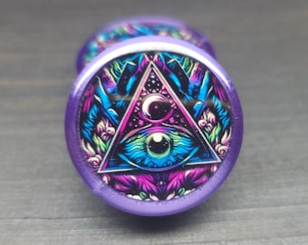 Eye of the Mystic - Plugs Gauges Earrings (Pair)
