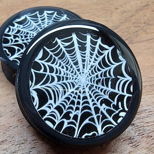 Spider Web - Halloween Plugs Gauges Earrings (Pair)