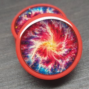 Phoenix Nebuline Cluster - (Galaxy 8)  Plugs Gauges Earrings (Pair)