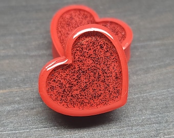 Red Heart - Plugs Gauges Earrings (Pair)