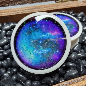 Lyra Ethereal Rift - (Galaxy 1)  Plugs Gauges Earrings (Pair)