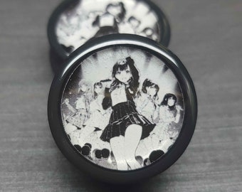 Aidoru (アイドル) - Manga Plugs Gauges Earrings (Pair)