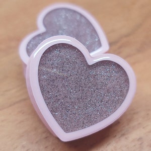 Pink Heart - Plugs Gauges Earrings (Pair)