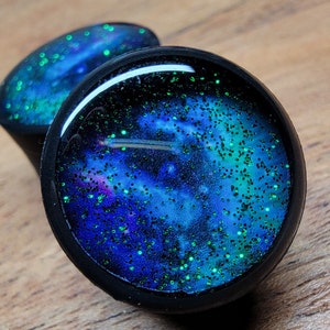 Lyra Ethereal Rift (Eclipsed)  - (Galaxy 7) Plugs Gauges Earrings (Pair)