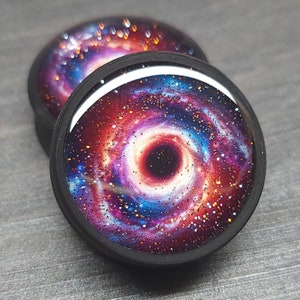 Purpura Singularity - (Galaxy 10)  Plugs Gauges Earrings (Pair)