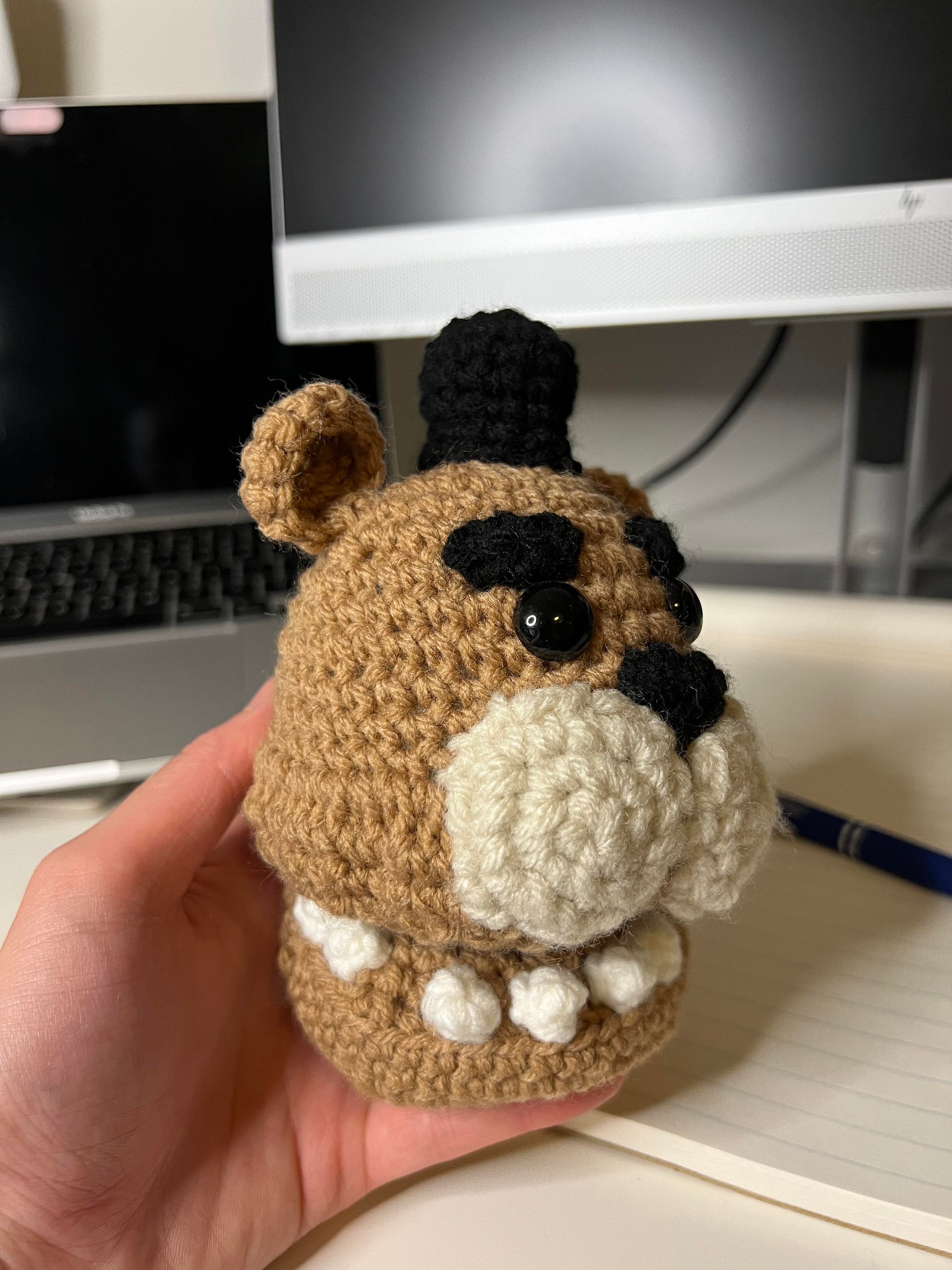 Plush Freddy Fazbear Crochet Amigurumi Decoration Plushie FNAF Five ...