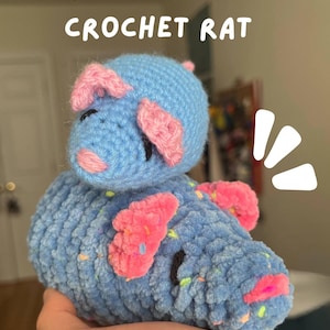 Cute Crochet Rat Pattern PDF - Amigurumi Rodent - Adorable Rat Plush - Beginner Friendly - Detailed Instructions - Digital Download - Yarn