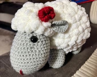 Crochet, pattern, lamb,sheep,easy, beginner, downloadable
