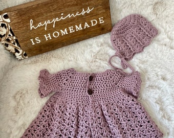 Organic bamboo/Baby sweater/Baby bonnet/Shell stitch/Cable stitch