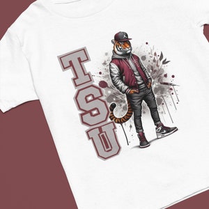 TSU Tiger Mascot T-Shirt - HBCU Pride Graphic Tee - Stylish University Apparel - Unisex Cotton Shirt
