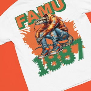 FAMU 1877  T-Shirt - HBCU Proud - Mascot Graphic Tee - Unisex Sizes Available