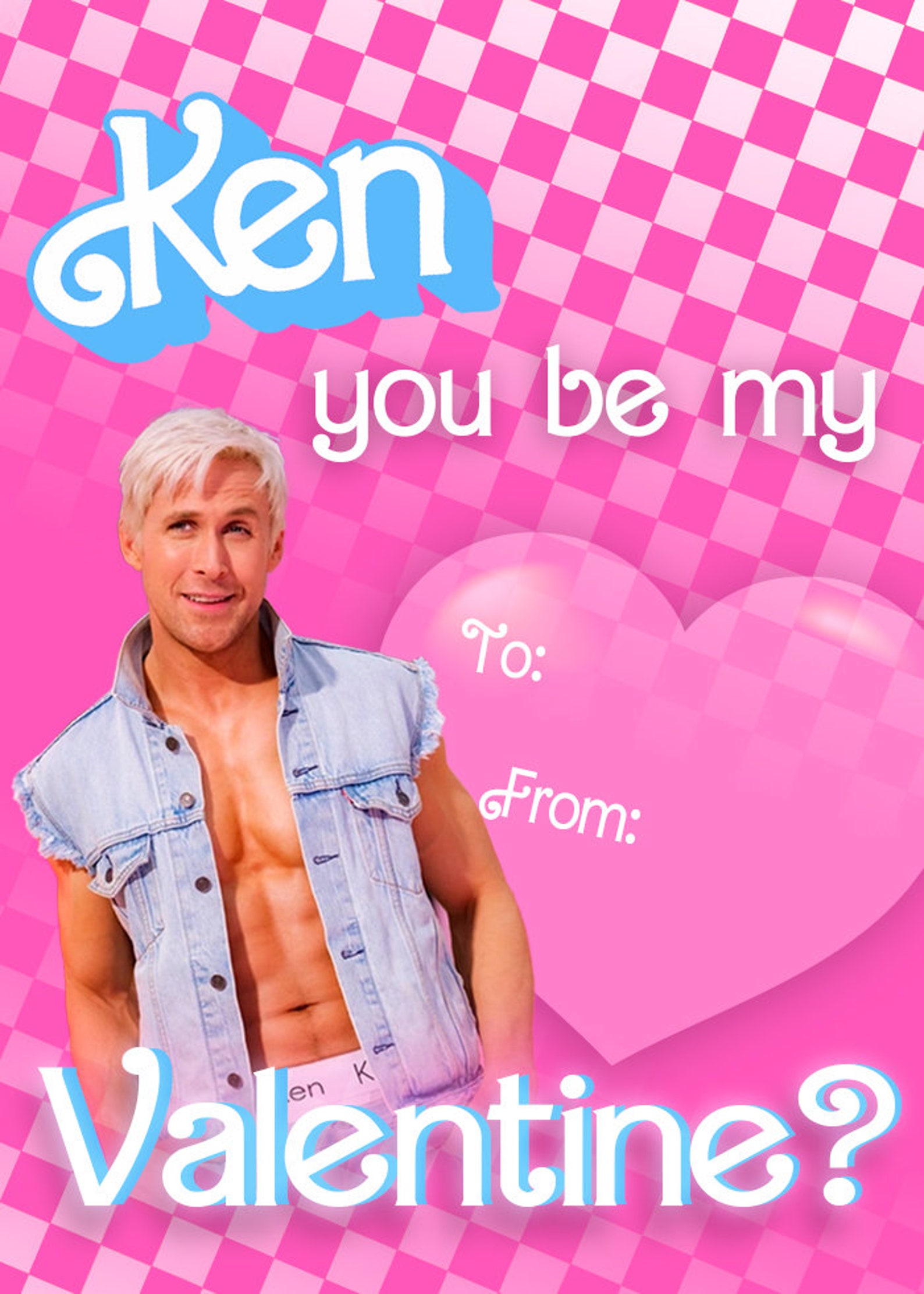 Barbie Valentine's Day Cards, Printable Instant Download, DIY Cards ...