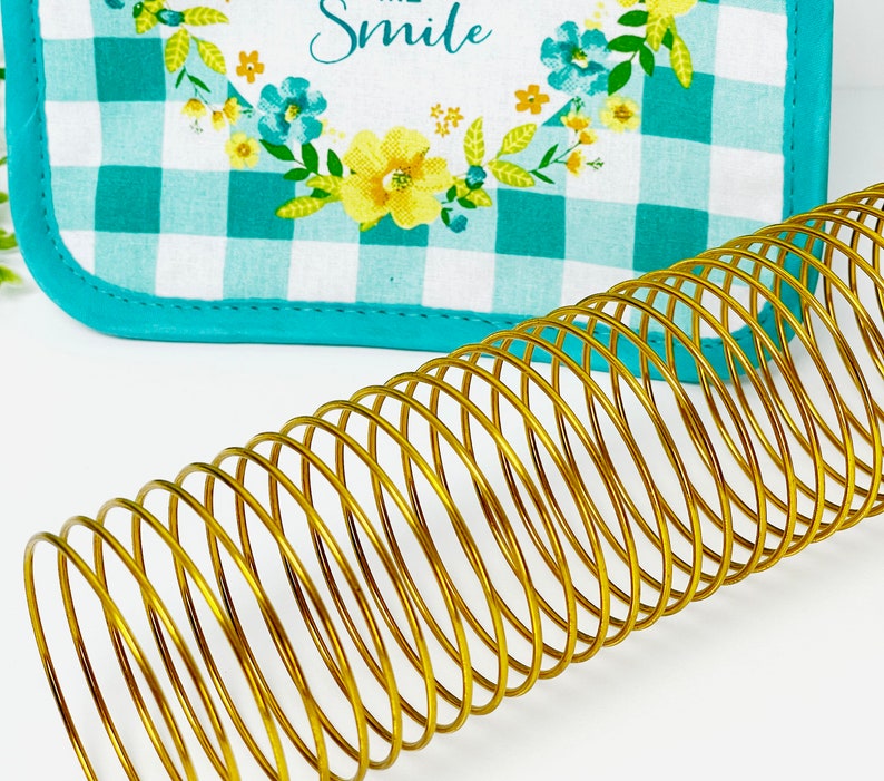 Gold Metal Planner Coil Notebook Coil Journal Coil - Etsy