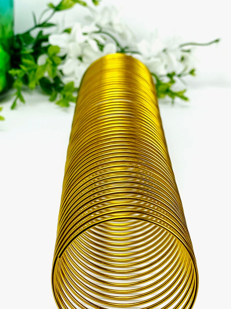 Gold Metal Planner Coil | Notebook Coil | Journal Coil | Scrapbook Coil ...