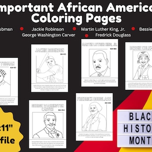 Important African Americans Coloring Pages