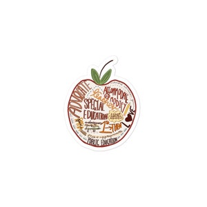 SPED teacher laptop sticker; perfect for gifts or prize boxes; Special education teacher