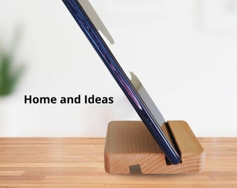 Wooden Desktop Stand for Devices - Mobiles, Tablets, PC, E-Readers - Home Accessories