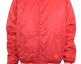 Retro red bomber jacket unisex