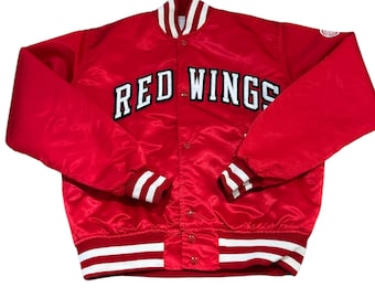 Vintage 80s Starter Detroit Red Wings Varsity Style Jacket