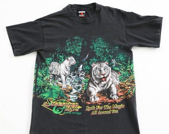 1990s Double Graphic Siegfried Roy At The Mirage T-Shirt