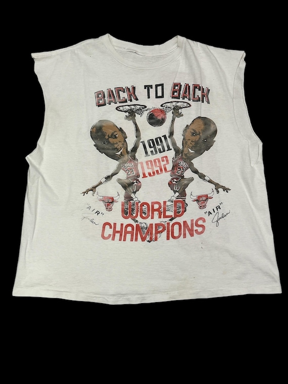 Camiseta de tirantes vintage de los Chicago Bulls de 1991-1992