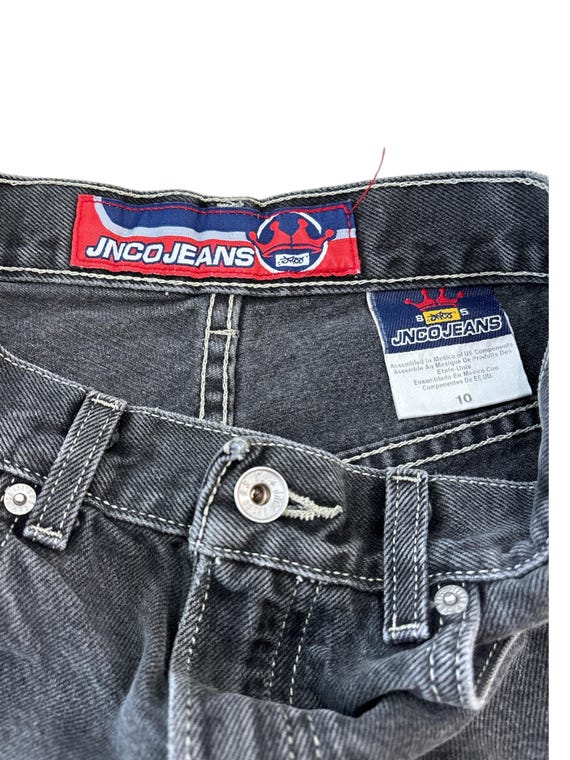 ヴィンテージ JNCO ジーンズ ブラック デニム ショートパンツ - Etsy 