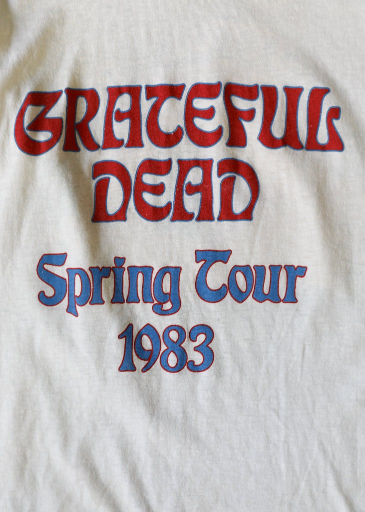 Rare 1983 Spring Tour Grateful Dead T-shirt - Etsy