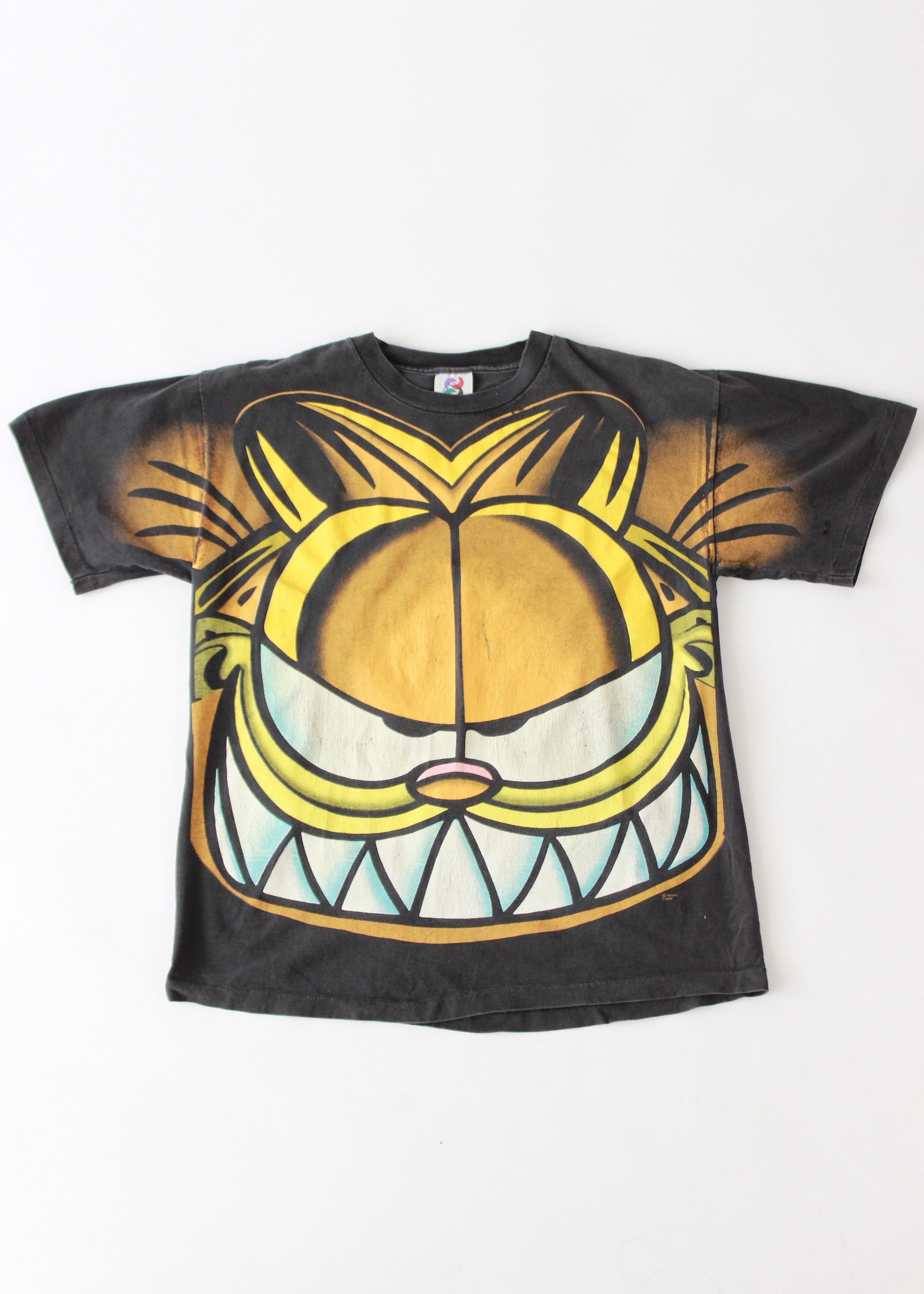 Vintage 90s Garfield Jim Davis Cartoon Coffee Single Stitch