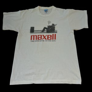 トップス MAXELL PARODY BLOWN AWAY... WHITE OLD&VINTAGE MAXELL PARODY BLOWN AWAY WHITE A
