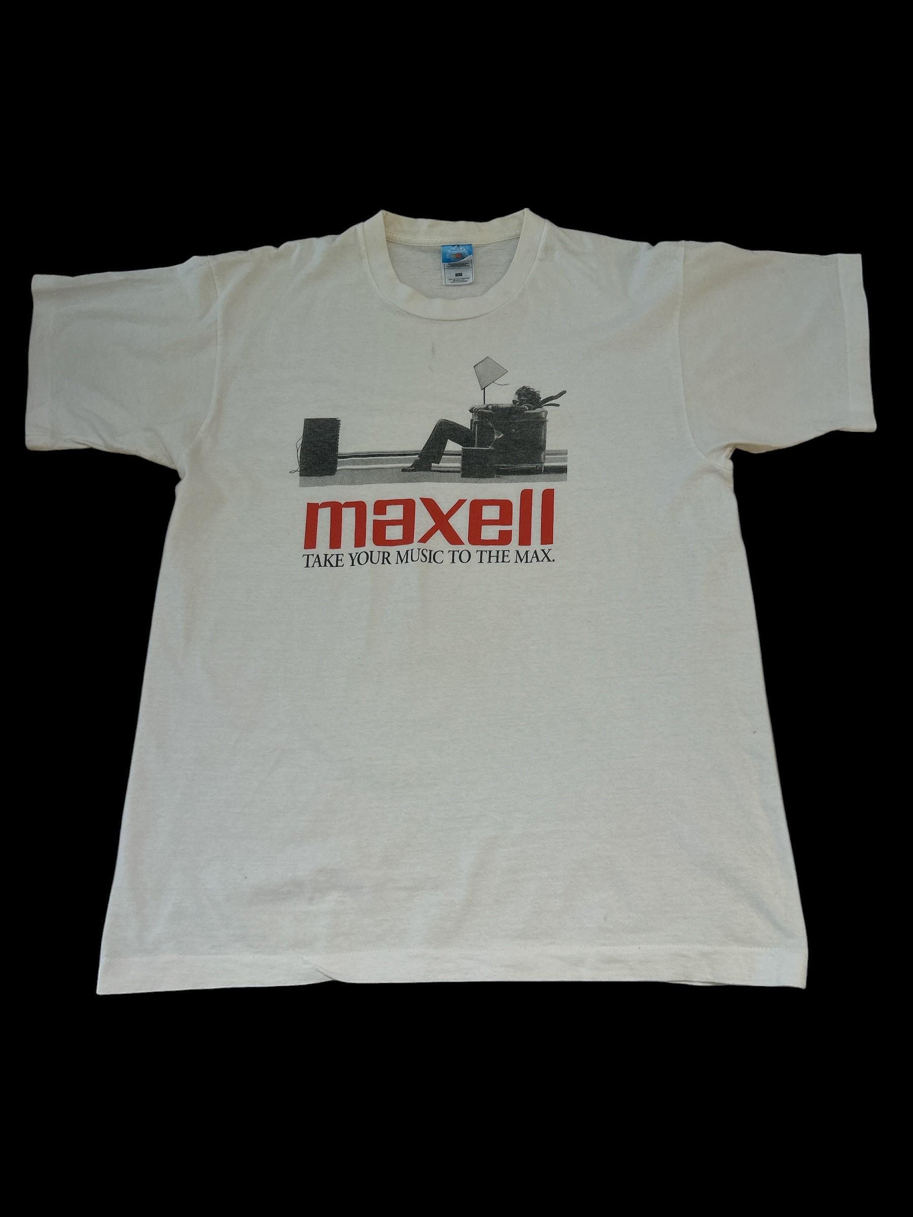Vintage Maxell Cassette Tape Blown Away Guy T-shirt - Etsy