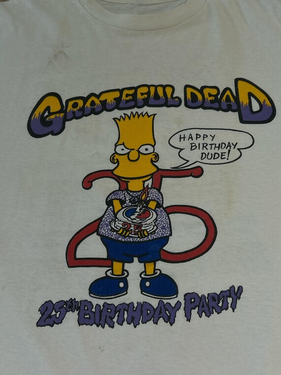 トップス simpsons x gratefuldead Vintage 1990 Grateful Dead Fall Tour Simpsons T-shirt - Etsy